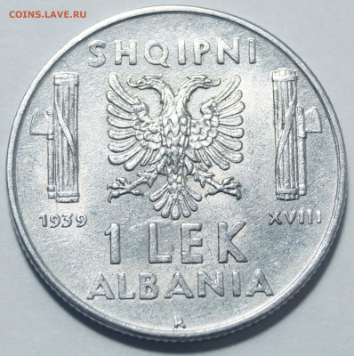 Албания 1 Лек 1939 до 06.10.2019 в 22:00 - Албания_1Лек_2.JPG