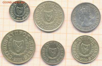 Кипр 5 монет , до 8.10.2019 г. 22.00 по Москве - Кипр 5 монет и бонус фикс1