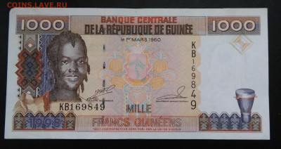Гвинея 1000 франков 1998 года до 09.10.2019 - IMG_20191004_162534