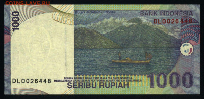 Индонезия 1000 рупий 2009 unc 19.10.19. 22:00 мск - 1