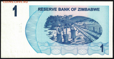 Зимбабве 1 доллар 2006 unc 20.10.19. 22:00 мск - 1