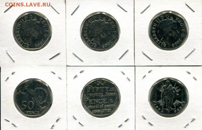 Великобритания 50п разные 2004-2006 до 23.10.19 22-00 мск - GB 50p dif6