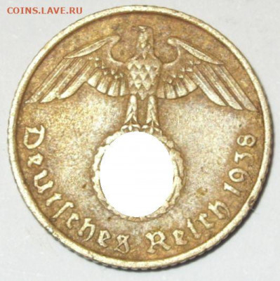 5 пфеннигов 1938 A. С 1 рубля. - 5 пфеннигов 1938 A - 2-1