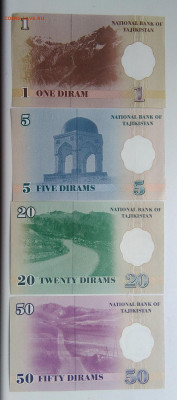 Таджикистан набор 1999 года 1,5,20,50 дирам до 08.11.2019 - IMG_20190831_164907