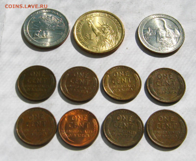 США 11 монет(8х1 цент, 2х25 центов, 1 доллар)1925-2014.11.11 - 016.JPG