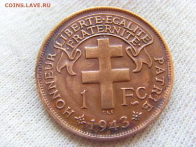 Французский Мадагаскар 1 франк 1943 Петух_2 до 16.11.19 г. - SDC14723.JPG