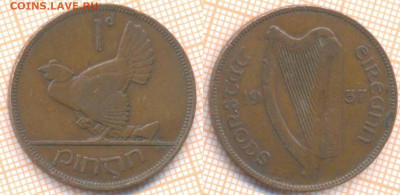 Ирландия 1 пенни 1937 г. , до 18.11.2019 г. 22.00 по Москве - Ирландия 1 пенни 1937 7189