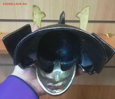 Шлем с маской самурайский на опознание - 8