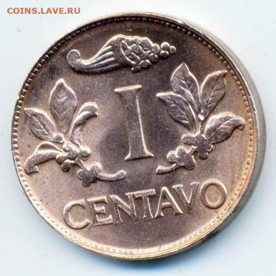 1 сентаво Колумбия 1967 - Колумбия_1сентаво-1967_Р