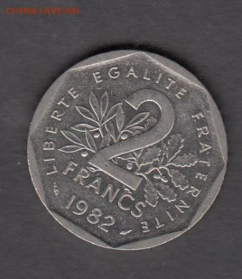 Франция 1982 2 франка до 18 11 - 358а