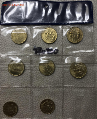 Набор монет Ватикана 200, 20 лир 8 шт UNC до 22.00 МСК 20.11 - 0DD9C48A-FEB9-40EB-AB96-DE4AA415B2D5