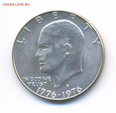 Ag. США 1 доллар 1976S. UNC. 200 лет. до 12.12 22:00 - 18