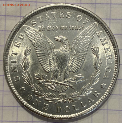 США, доллар, 1889 год. - 1F53A06E-33E3-4177-A1E2-C9CE747D7B03