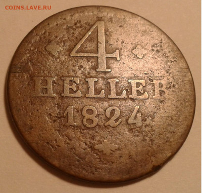 4 Heller 1824, Hessen Kassel ,Wilhelm 2 до 17.12.19г. 22:00 - 20191210_204911