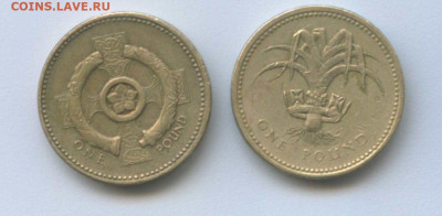 2 фунта-Англия. 1990 и 1996гг. с курса - 1 фунт 001