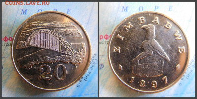 Зимбабве 20 центов, 1997 - 18