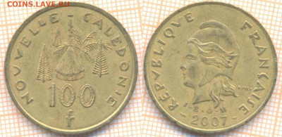 Новая Каледония 100 франков 2007 г., до 23.12.2019 г. 22.00 - Новая каледония 100 фр 2007  7659
