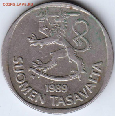 Финляндия 1 марка 1989 г. М до 24.00 27.12.19 г. - 041