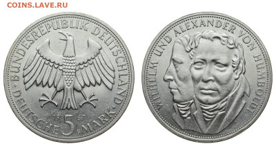 ФРГ. 5 марок 1967 г. Гумбольдт. До 25.12.19. - DSH_5717.JPG