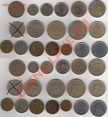 Турция 17 монет за 350 руб. - Турция