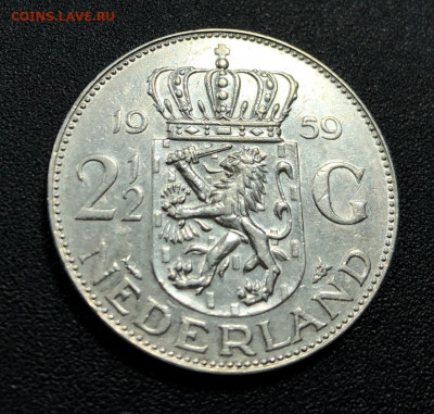 2,5 гульдена 1959 Нидерланды с 200 руб. до 5.01.20 22:00 - image-28-12-19-10-55-5