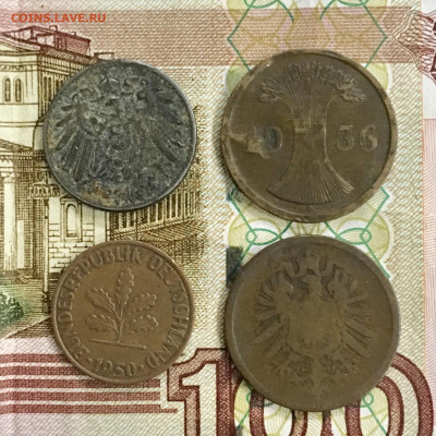 Германия 4 разные монеты. До 22:00 07.01.20 - 42FF0CA2-E6C8-4B1F-8602-3061B1148FEE