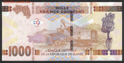 Гвинея 1000 франков 2017 unc 08.01.20. 22:00 мск - 1