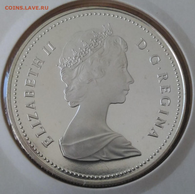 Канада 1 доллар 100 лет Реджайна 1982 - Канада 1 доллар город Реджайн 1982 аверс