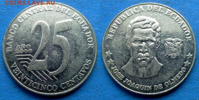 Эквадор - 25 сентаво 2000 года до 27.01 - Эквадор 25 сентаво, 2000