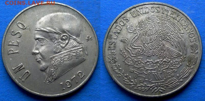 Мексика - 1 песо 1972 года до 30.01 - Мексика 1 песо, 1972
