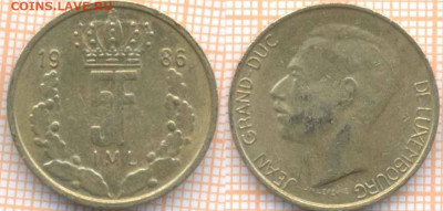 Люксембург 5 франков 1986 г., до 7.02.2020 г. 22.00 по Моск - Люксембург 5 франков 1986  8305