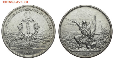 Швейцария. 5 франков 1874 г. Санкт-Галлен. До 05.02.20. - Р112.JPG