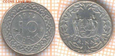 Суринам 10 центов 1972 г., до 8.02.2020 г. 22.00 по Москве - Суринам 10 центов 1972 8629