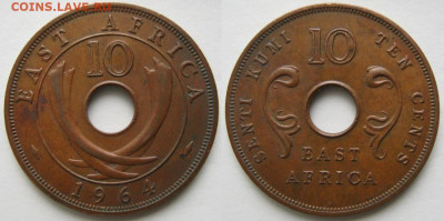 Вост Африка 10 центов 1964 до 15-02-20 в 22:00 - Вост Африка 10 центов 1964    1185