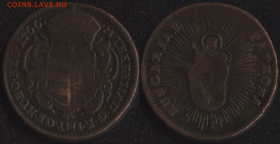 Венгрия 1 денар 1766 до 22:00мск 16.02.20 - Венгрия 1 денар 1766