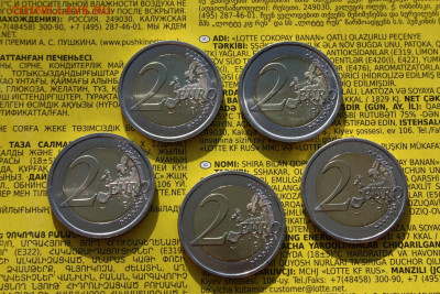 Юбилейные монеты 2 евро 5шт - 2 евро (2).JPG