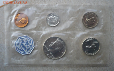 США 1,5,10,25, 50 центов 1964.Proof Set.23.02 в 22:10 - P3060142.JPG