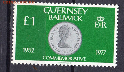 GUERNSEY 1980 монеты на марках 1м 1фунт до28 02 - 97