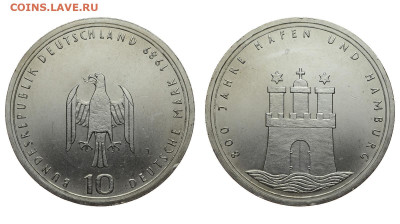 ФРГ. 10 марок 1989 г. Гамбург. До 26.02.20. - DSH_7213.JPG