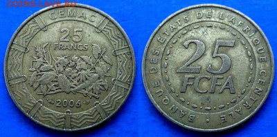 Центральная Африка - 25 франков 2006 года до 7.03 - Центральная Африка 25 франков, 2006