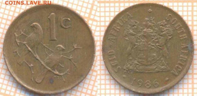 ЮАР 1 цент 1986 г., до 09.03.2020 г. 22.00 по Москве - ЮАР 1 цент 1986 139