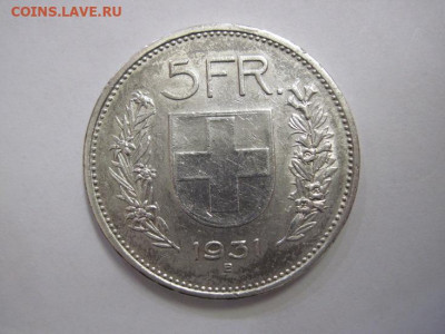 5 франков Швейцария 1931 до 20.03.20 - IMG_8204.JPG