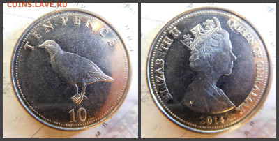 Гибралтар 10 пенсов, 2014 - 1