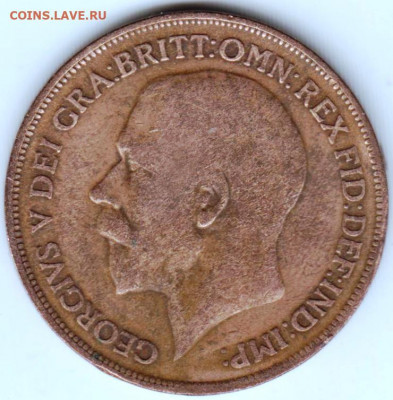 Великобритания 1 пенни 1918 г. до 24.00 30.03. 20 г. - 028