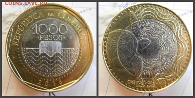 Колумбия 1000 песо, 2016 БИМ - 6