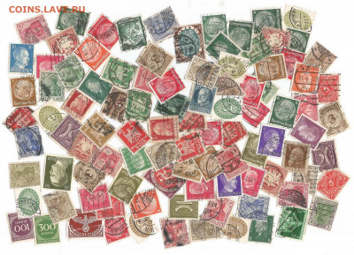 Старые марки Германии 100 шт - 31.03 22:00 мск - 100