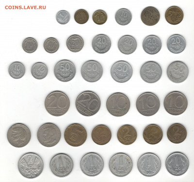 Монеты Польши регулярного чекана. По 15 рублей за монету. - Монеты Польши 2
