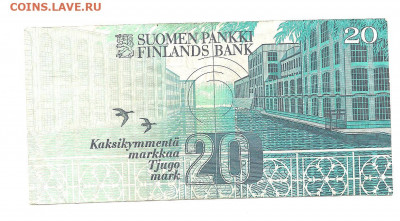Финляндия 20 марок 1993     05.04 - 111 030