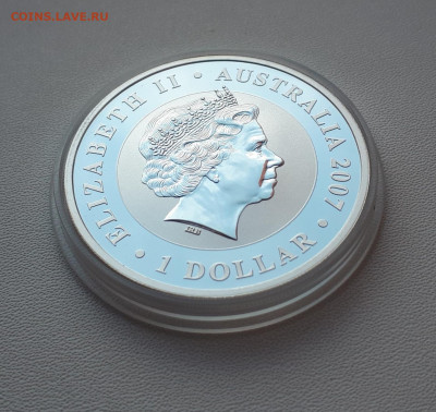 Серебро Австралия 1 доллар, 2007 Коала до 13.04 - 1 (18)