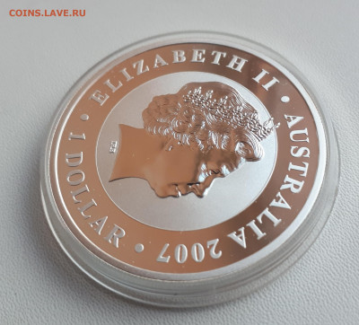 Серебро Австралия 1 доллар, 2007 Коала до 13.04 - 1 (13)